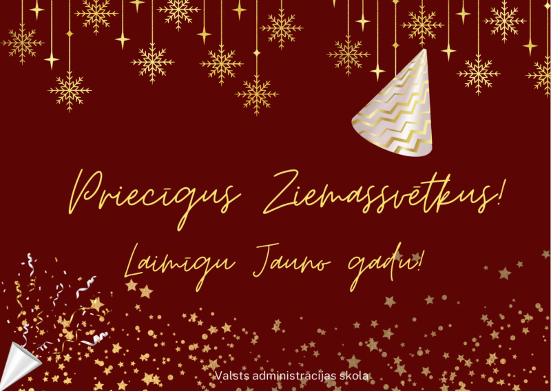 Apsveikums Priecīgus Ziemassvētkus! Laimīgu Jauno gadu!