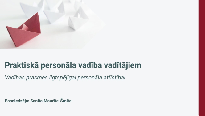 Praktiskā personāla vadība vadītājiem