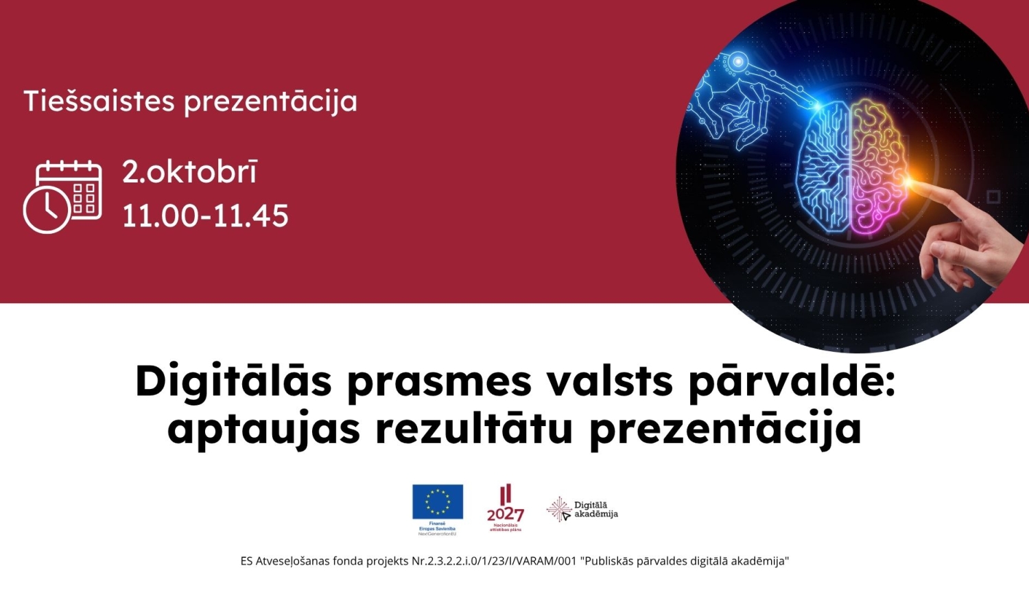 Digitālās prasmes publiskajā pārvaldē: aptaujas rezultātu prezentācija