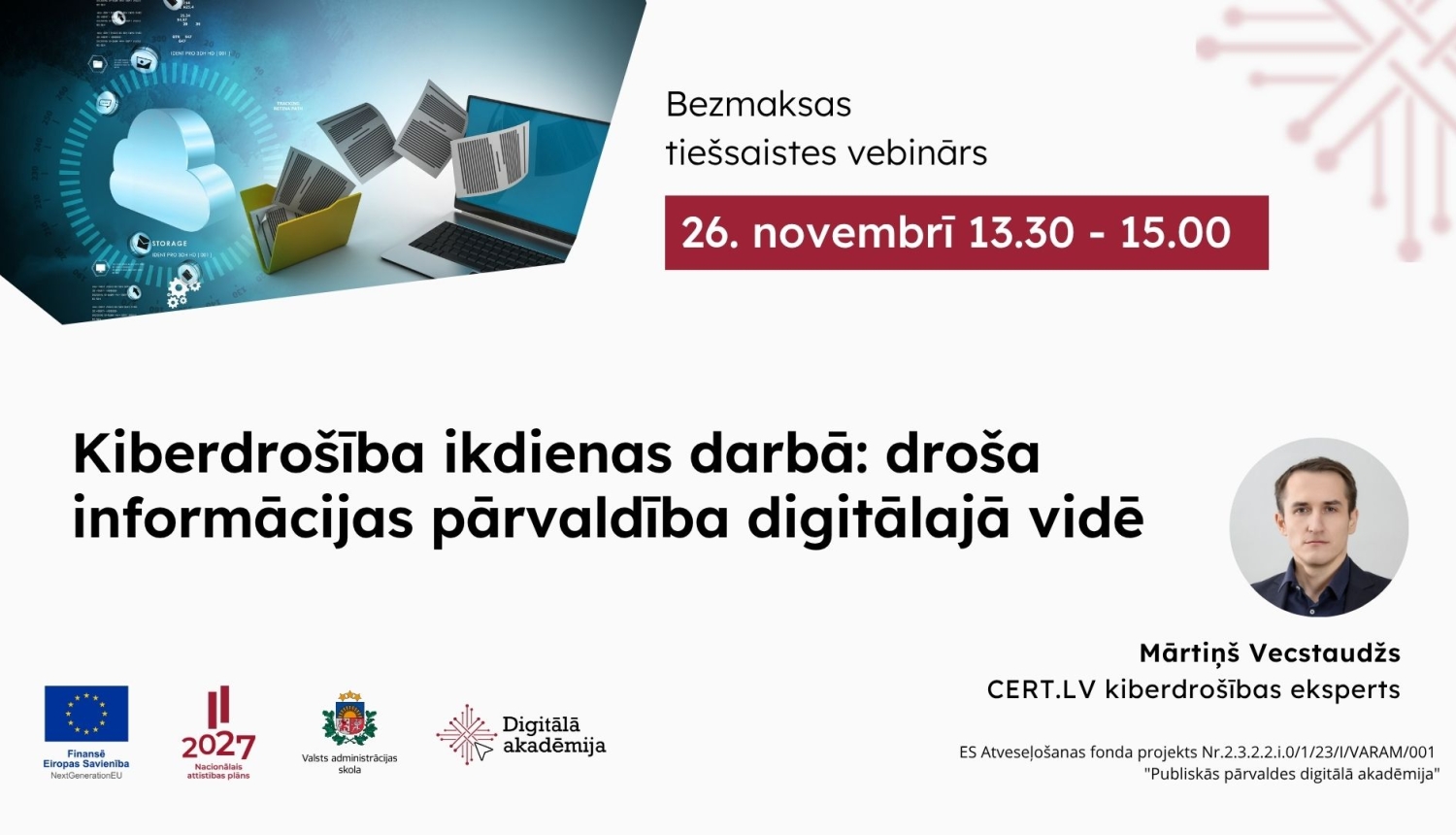 Kiberdrošības vebinārs