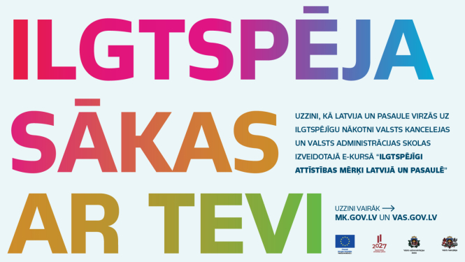 Ilgtspēja sākas ar Tevi