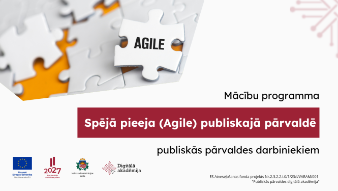 Mācību programma "Agile publiskajā pārvaldē"