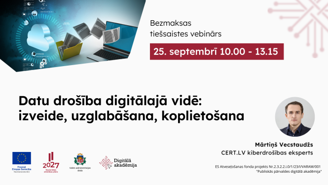 Datu drošība digitālajā vidē: izveide, uzglabāšana, koplietošana