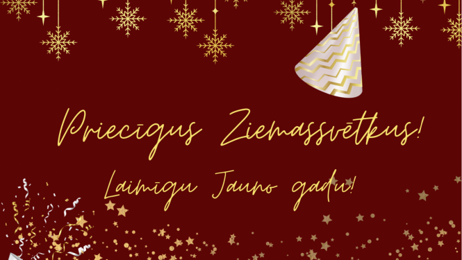 Apsveikums Priecīgus Ziemassvētkus! Laimīgu Jauno gadu!