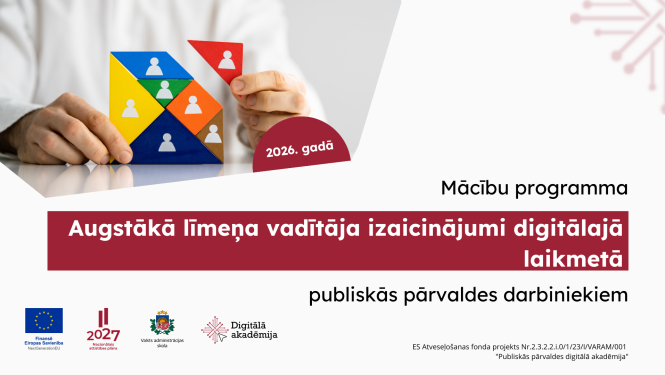 Mācību programma "Augstākā līmeņa vadītāja izaicinājumi digitālajā laikmetā"