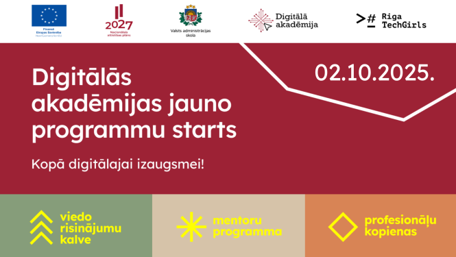 Digitālās akadēmijas jauno programmu starts