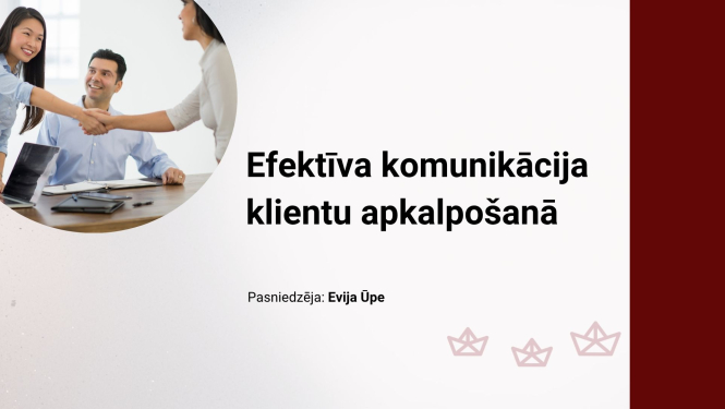 Attēlā uzraksts: Efektīva komunikācija klientu apkalpošanā