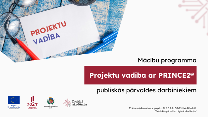 PIevienojies mācību programmai Projektu vadība ar PRINCE2®