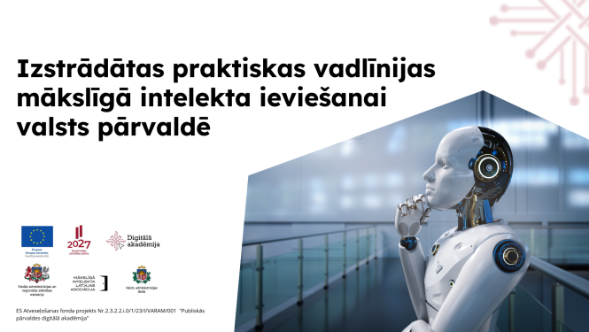 Izstrādātas praktiskas vadlīnijas mākslīgā intelekta ieviešanai valsts pārvaldē