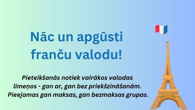 Nāc un apgūsti franču valodu! 