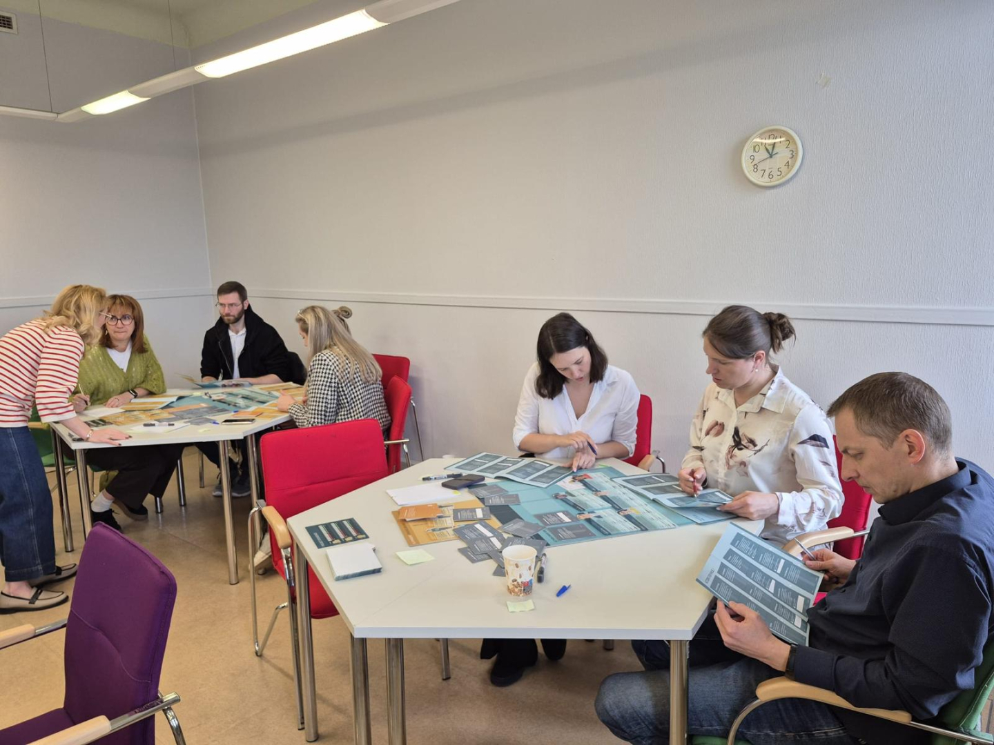 Mācību dalībnieku grupu darbā