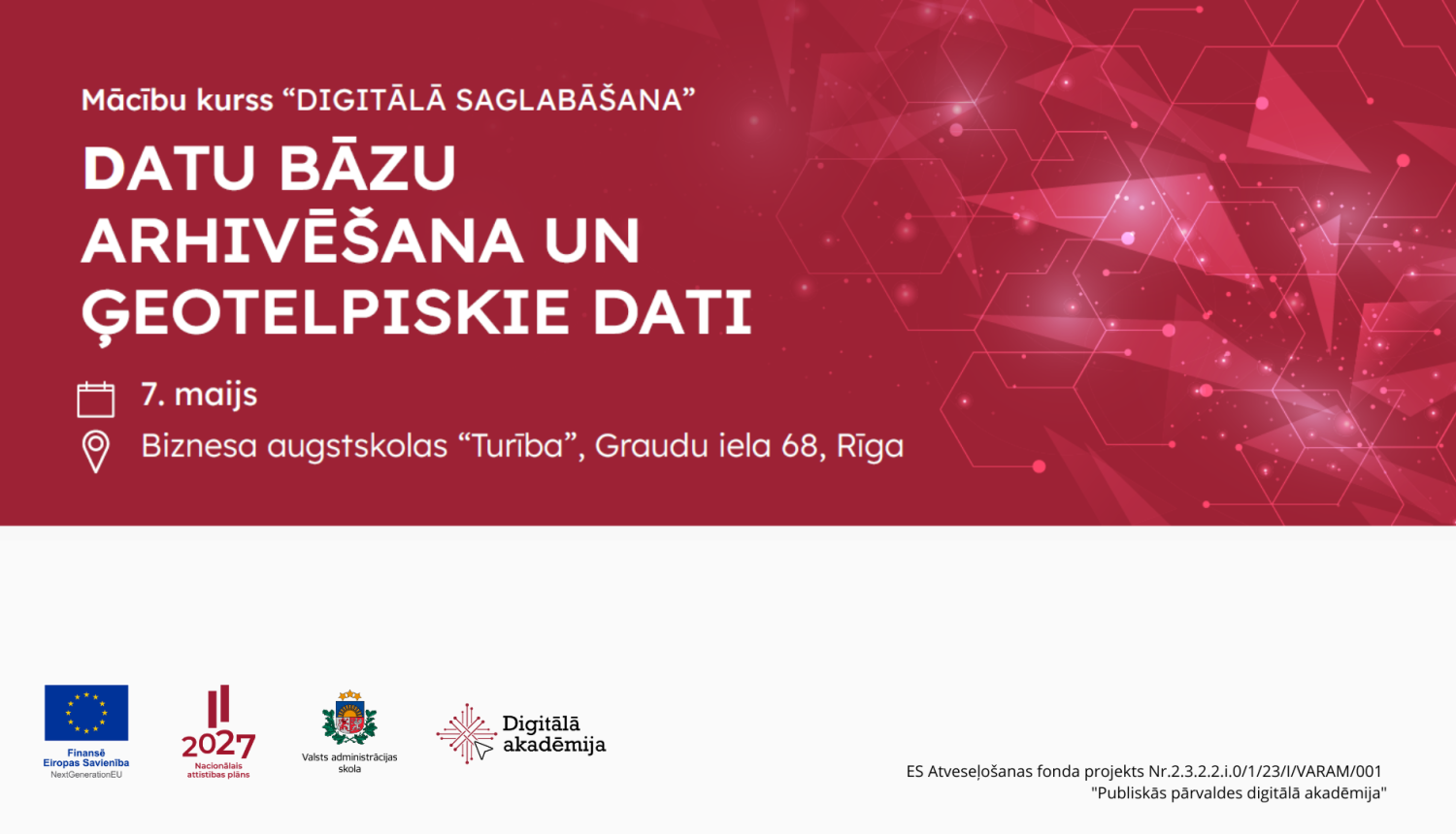 Datu bāzu arhivēšana un ģeotelpiskie dati