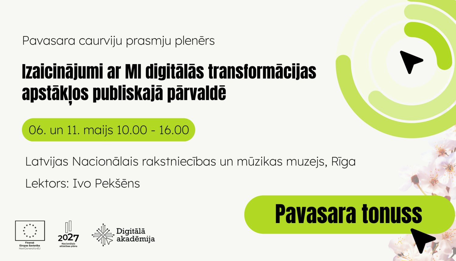 Aicinām uz plenēru "Izaicinājumi ar MI digitālās transformācijas apstākļos publiskajā pārvaldē"