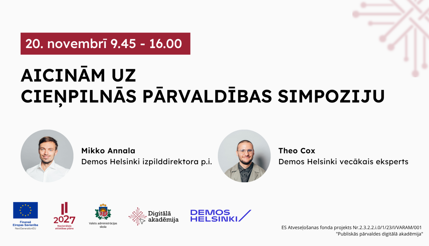 Aicinām uz cieņpilnās pārvaldības simpoziju