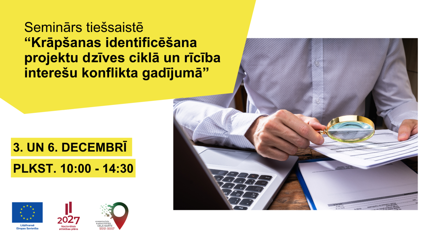 Krāpšanas identificēšana projektu dzīves ciklā un rīcība interešu konflikta gadījumā