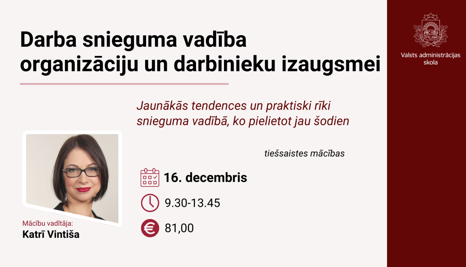 Attēlā uzraksts Darba snieguma vadība organizāciju un darbinieku izaugsmei