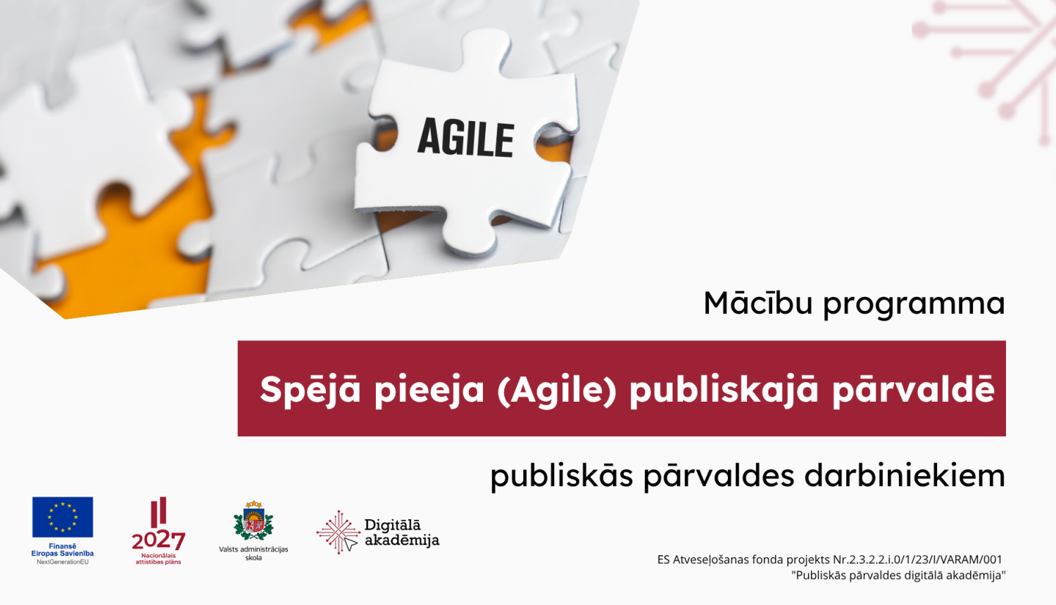 Mācību programma "Agile publiskajā pārvaldē"